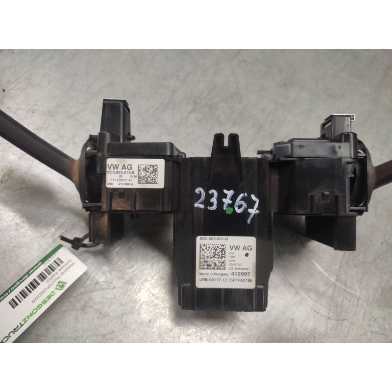 Recambio de mando multifuncion para skoda rapid ambition referencia OEM IAM 6C0953513B - Blanco 3