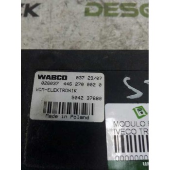 Recambio de modulo electronico para iveco trucks stralis ad 190s45 referencia OEM IAM 4462700020 026037 CENTRALITA VCM