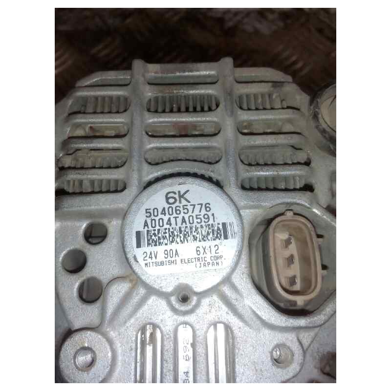 Recambio de alternador para iveco stralis (ad/at) fg ad   4x2 tráfico urbano referencia OEM IAM 504065776 24V/90A MARCA:MITSUBIS - Blanco 3