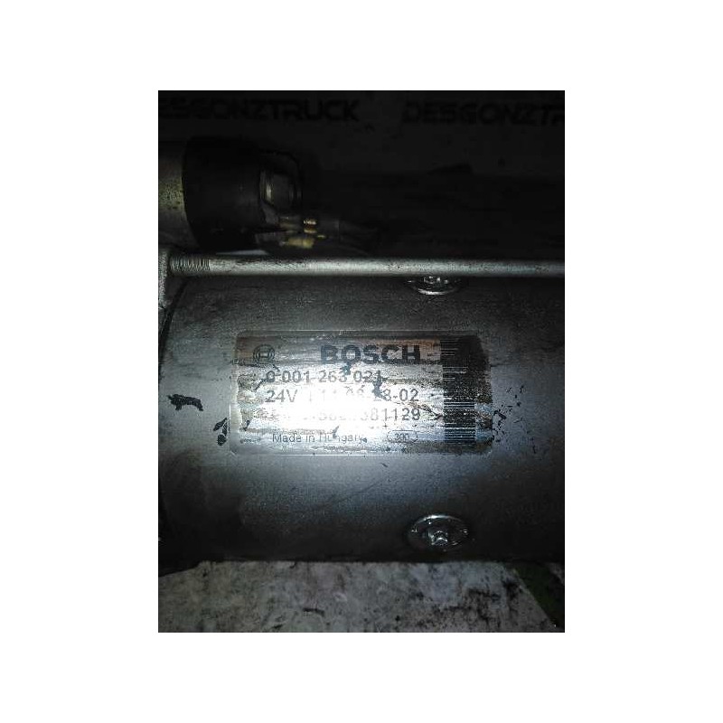 Recambio de motor arranque para iveco eurocargo 05.03  fg 75 e tráfico urbano referencia OEM IAM 5801381129 0001263021 BOSCH - Azul 2