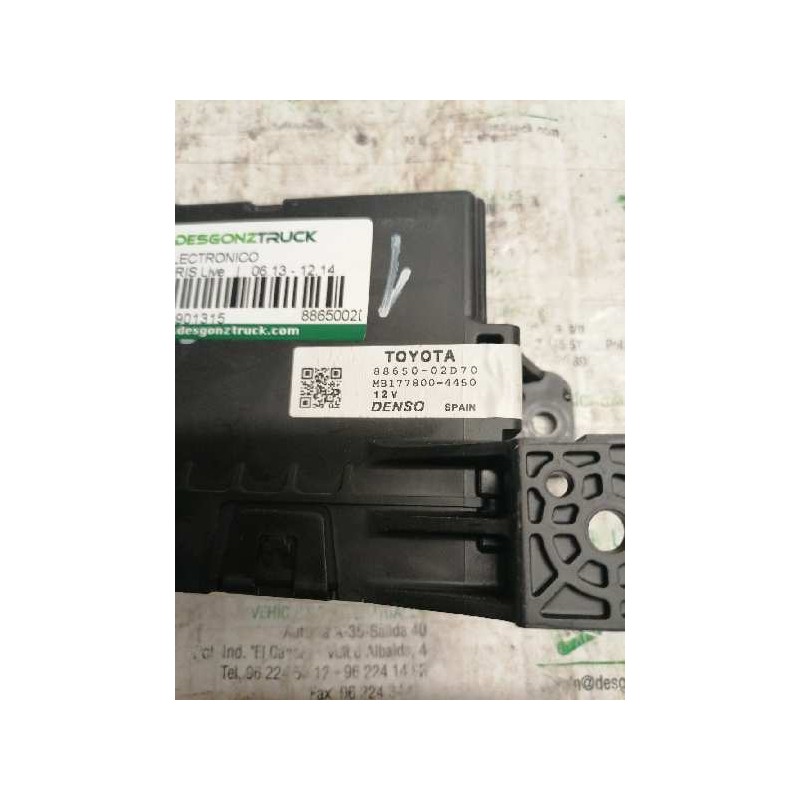 Recambio de modulo electronico para toyota auris live referencia OEM IAM 8865002D70 MB1778004450 - Blanco 2