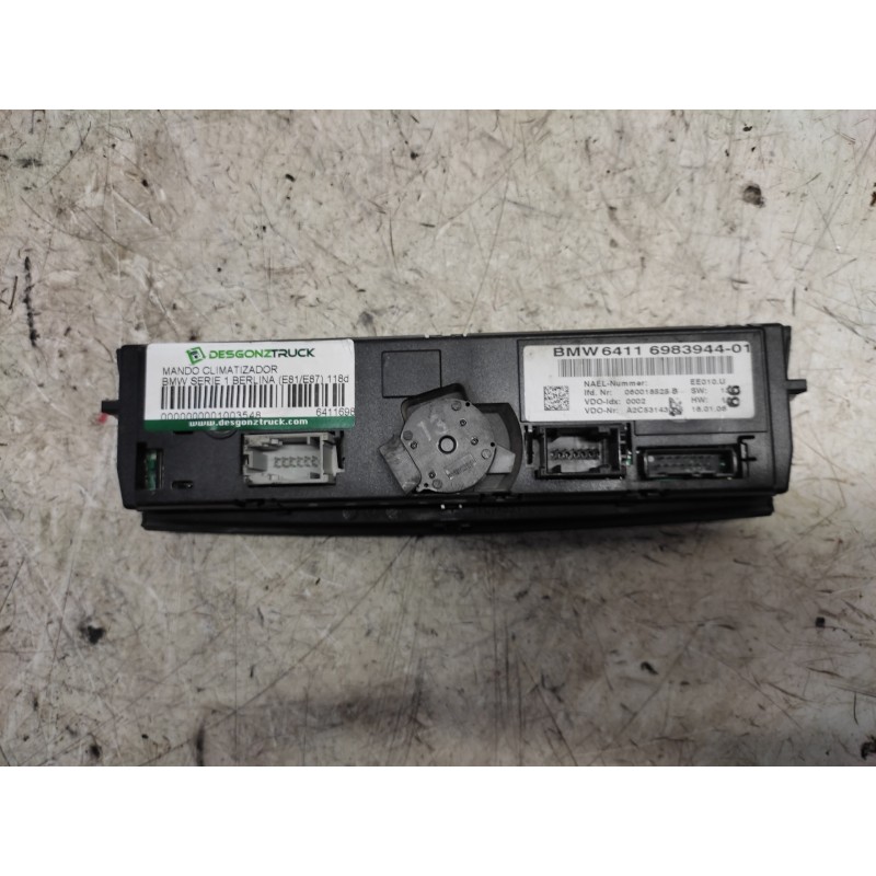 Recambio de mando climatizador para bmw serie 1 berlina (e81/e87) 118d referencia OEM IAM 6411698394401 2