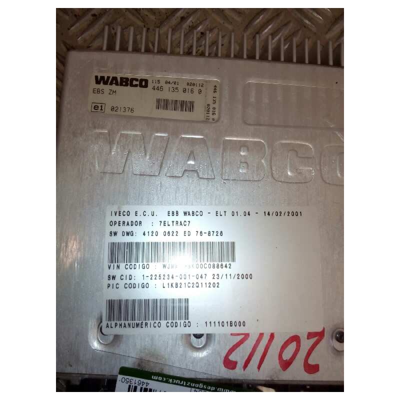 Recambio de modulo electronico para iveco stralis (as) fsa t / fp lt 4x2 gran espacio referencia OEM IAM 4461350160  CENTRALITA 2