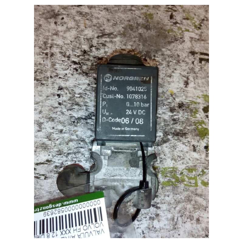 Recambio de valvula aire para volvo fh xxx 12.8 diesel referencia OEM IAM 1078316 9041025 