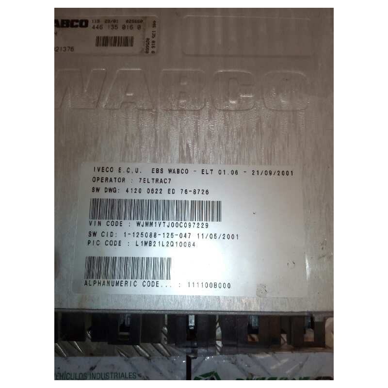 Recambio de modulo electronico para iveco stralis (as) fsa t / fp lt 4x2 gran espacio referencia OEM IAM 4461350160  CENTRALITA 3