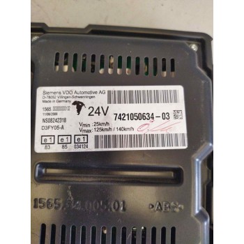 Recambio de cuadro instrumentos para renault magnum ab 2005 12.8 diesel referencia OEM IAM 7421050634  
