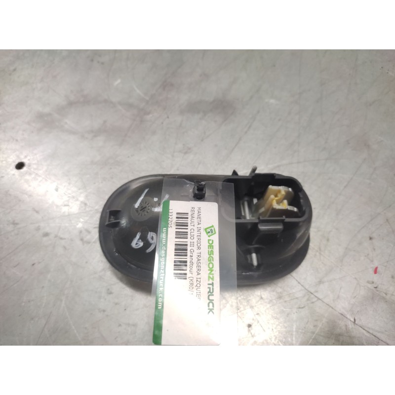 Recambio de maneta interior trasera izquierda para renault clio iii grandtour (kr0/1_) 1.5 dci (kr0f) referencia OEM IAM - Negro 2