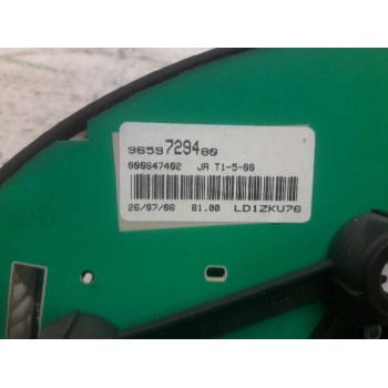 Recambio de cuadro instrumentos para peugeot 206 sw xs referencia OEM IAM 9659729480 000647402 18 PINS