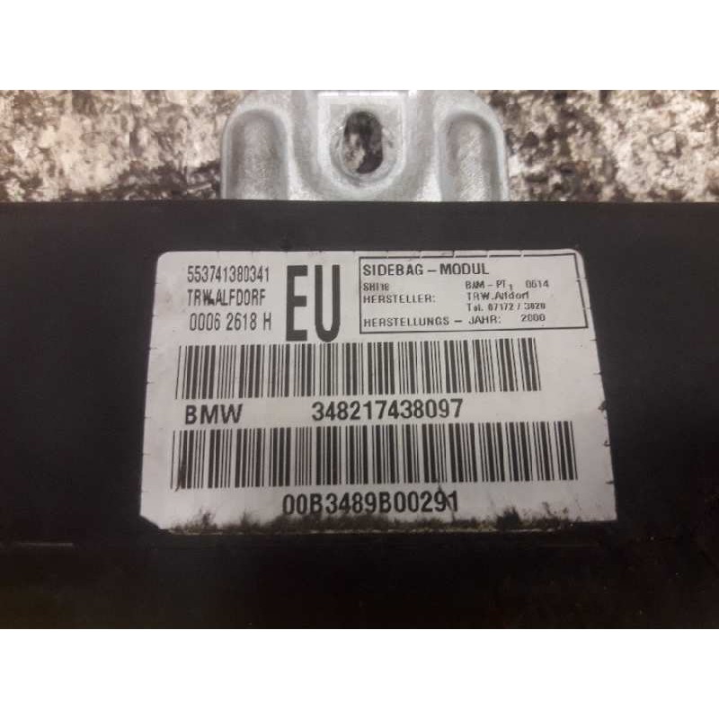 Recambio de airbag lateral delantero derecho para bmw serie 3 berlina (e46) 320d referencia OEM IAM 348217438097 553741380341 - Negro 2
