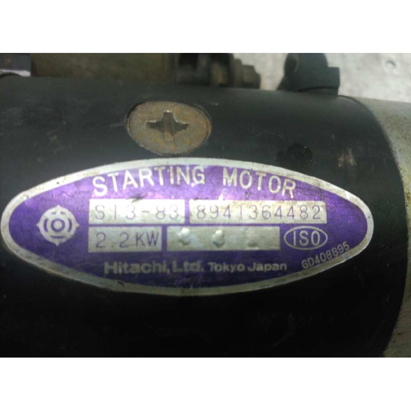 Recambio de motor arranque para isuzu van midi van midi caja cerrada, largo referencia OEM IAM 8941364482 9 DIENTES S13-83 - HIT 3