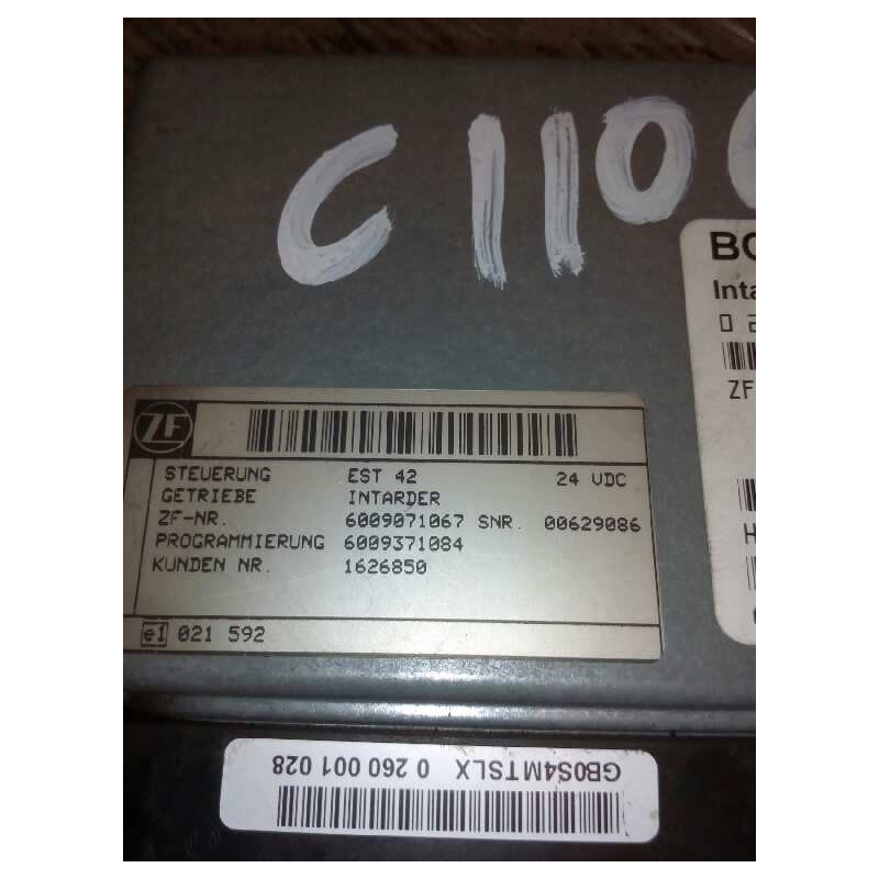 Recambio de modulo electronico para daf serie 95 xf .480 fsafe (tipo .480) larga distancia referencia OEM IAM 1626850 0260001028 2