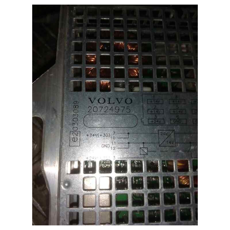Recambio de modulo electronico para volvo fh 440 12.8 diesel referencia OEM IAM 20724975 CONVERTIDOR 24V /12V - Blanco 2
