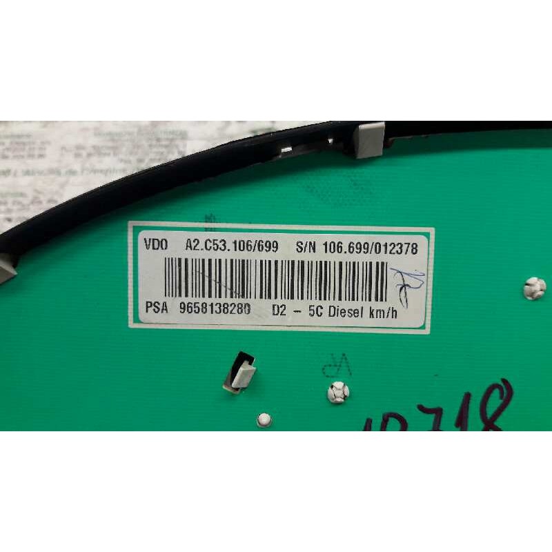 Recambio de cuadro instrumentos para peugeot 407 st confort referencia OEM IAM 9658138280 - Gris 4