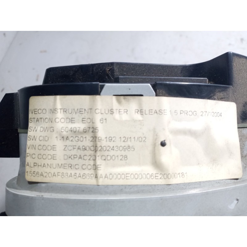 Recambio de cuadro instrumentos para iveco eurocargo 05.03  3.9 diesel referencia OEM IAM 504046588 - Blanco 2