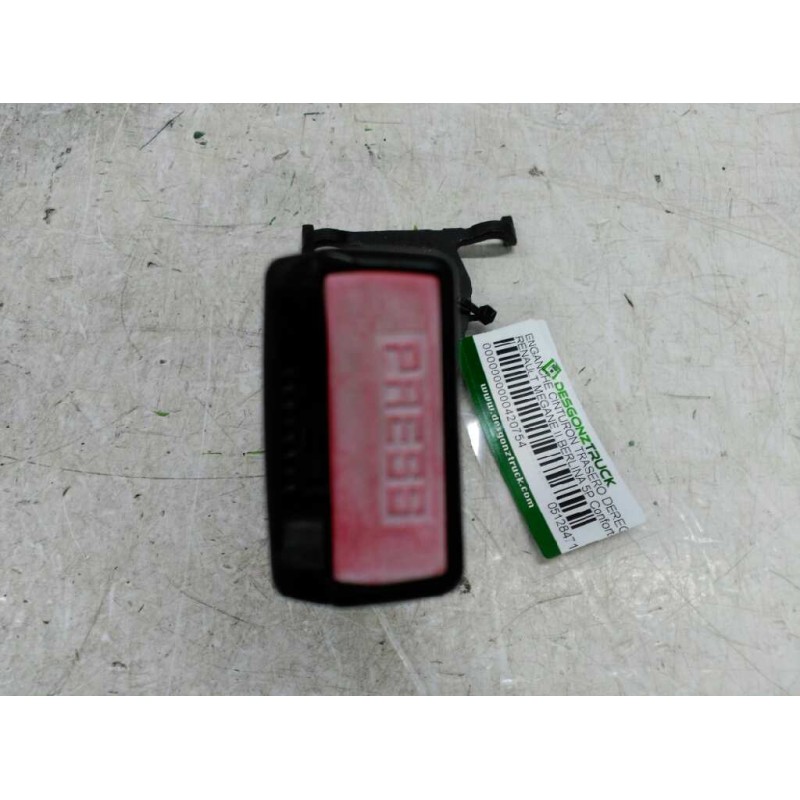Recambio de enganche de cinturon trasero derecho para renault megane ii berlina 5p confort authentique referencia OEM IAM 051284 - Negro 3