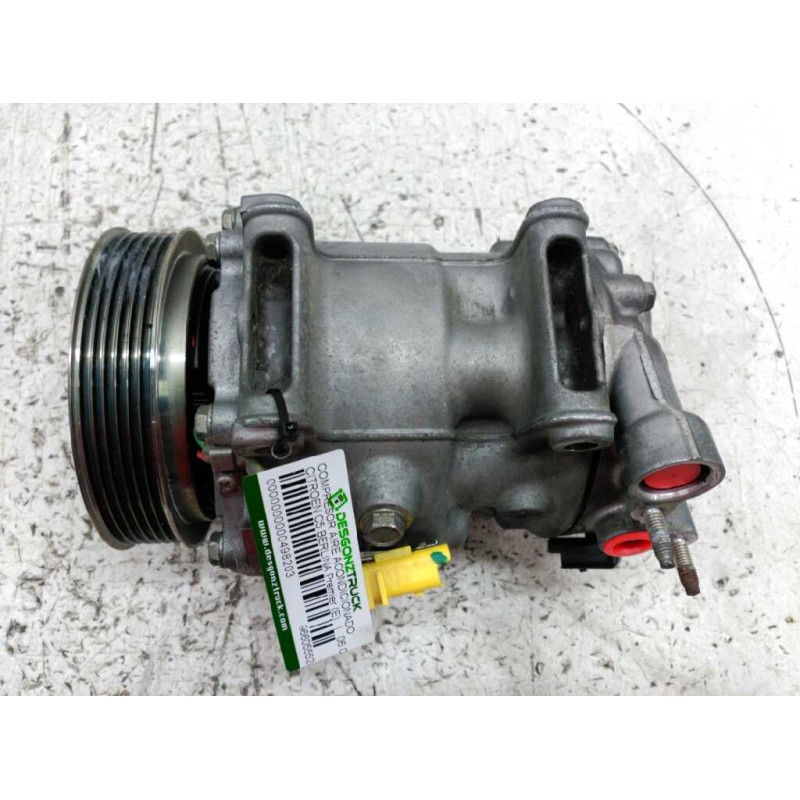 Recambio de compresor aire acondicionado para citroën c5 berlina 1.6 hdi fap referencia OEM IAM 9660555280 1332F 00909608862 - Negro