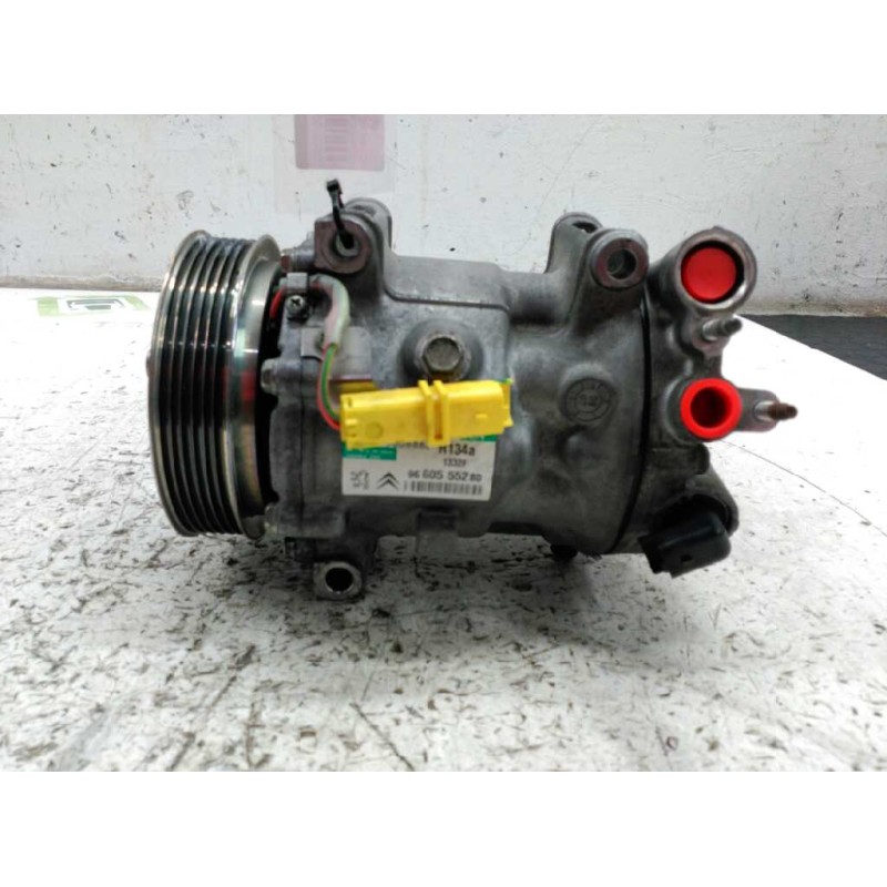 Recambio de compresor aire acondicionado para citroën c5 berlina 1.6 hdi fap referencia OEM IAM 9660555280 1332F 00909608862 - Negro 2