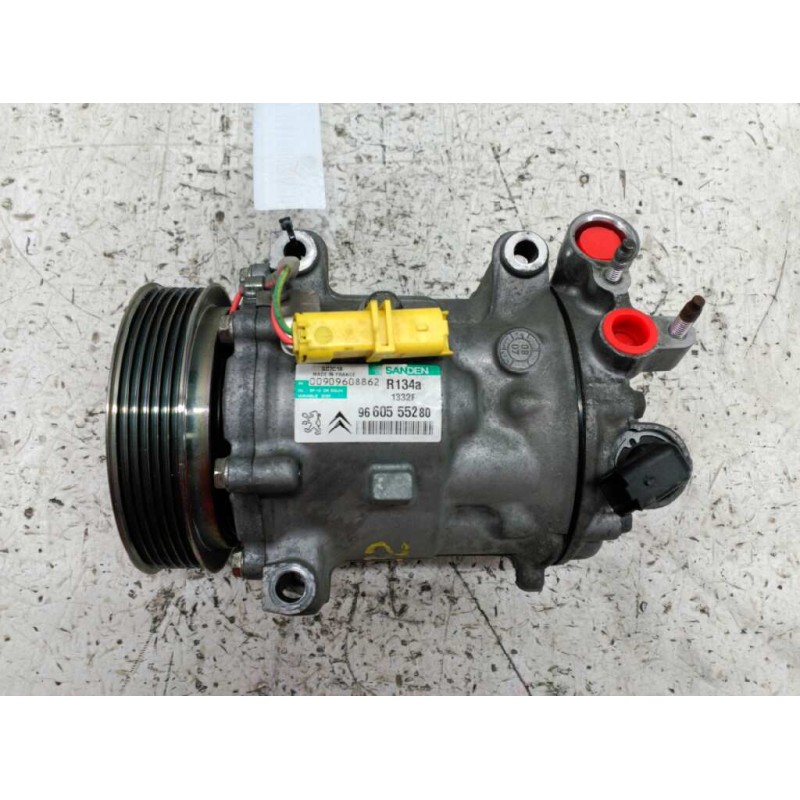 Recambio de compresor aire acondicionado para citroën c5 berlina 1.6 hdi fap referencia OEM IAM 9660555280 1332F 00909608862 - Negro 5