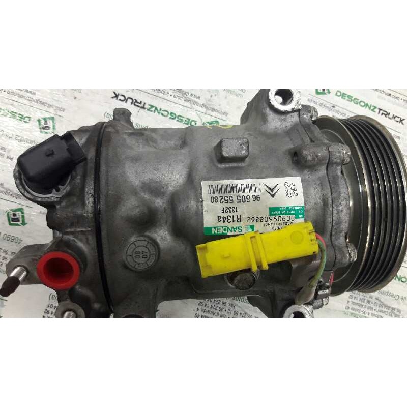 Recambio de compresor aire acondicionado para citroën c5 berlina 1.6 hdi fap referencia OEM IAM 9660555280 1332F 00909608862 - Negro 9