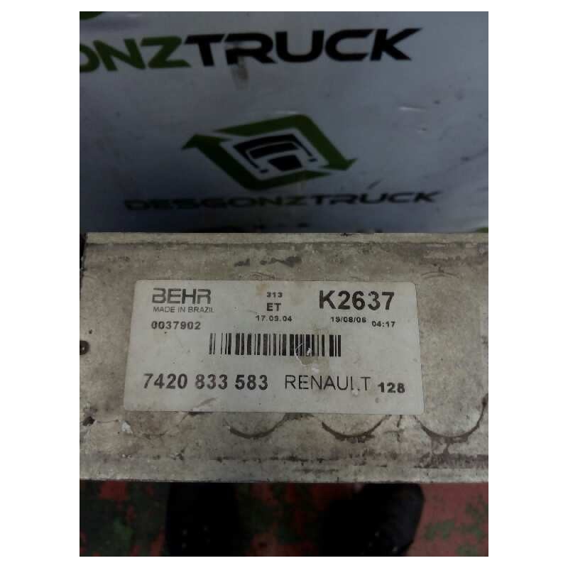 Recambio de intercooler para renault magnum ab 2005 cabina adel.tractor semirr. 4x2 4xx.18 gran espacio referencia OEM IAM 74208 - Blanco 2