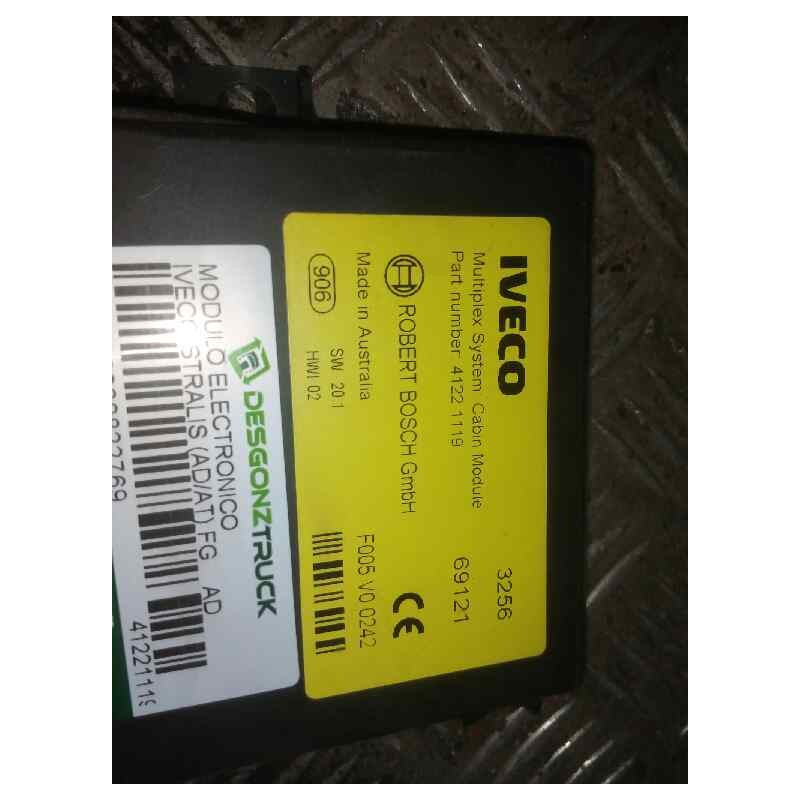 Recambio de modulo electronico para iveco stralis (ad/at) fg ad   4x2 tráfico urbano referencia OEM IAM 41221119 SW20.1 - Blanco 2