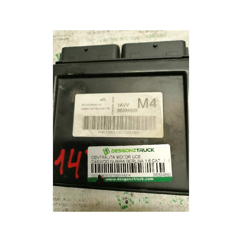 Recambio de centralita motor uce para daewoo nubira berlina 1.6 cat referencia OEM IAM 96394699 S010016042A1 - Azul 2