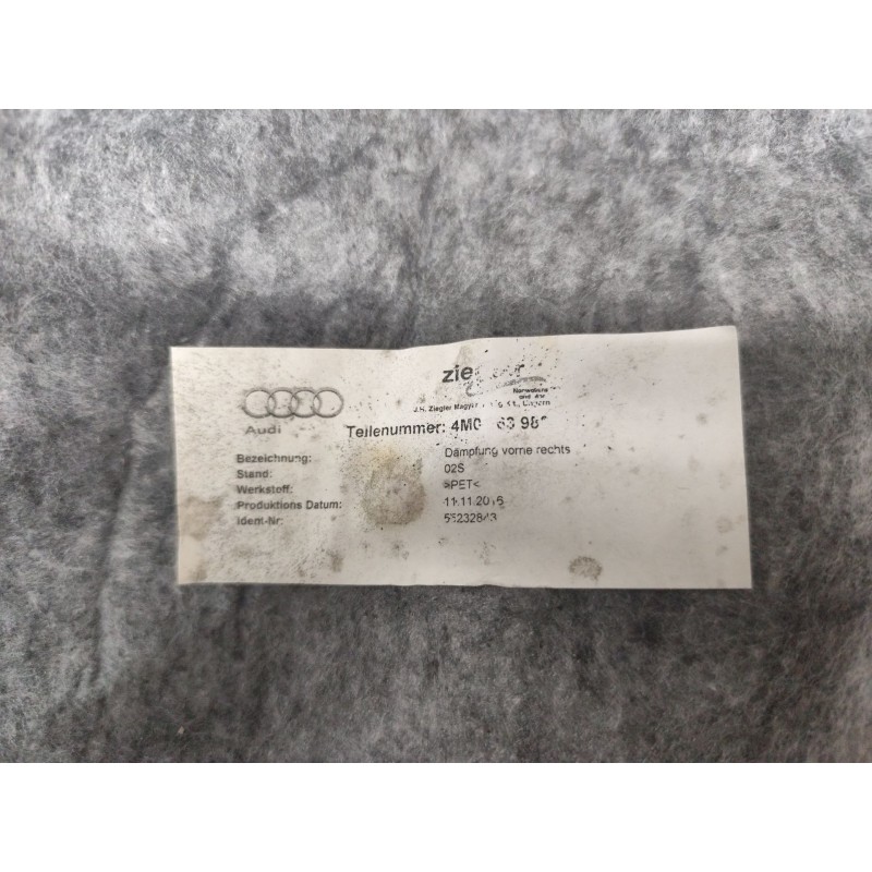Recambio de guarnecido puerta delantera derecha para audi q7 (4mb, 4mg, 4mq) 3.0 tdi quattro referencia OEM IAM - Negro 3