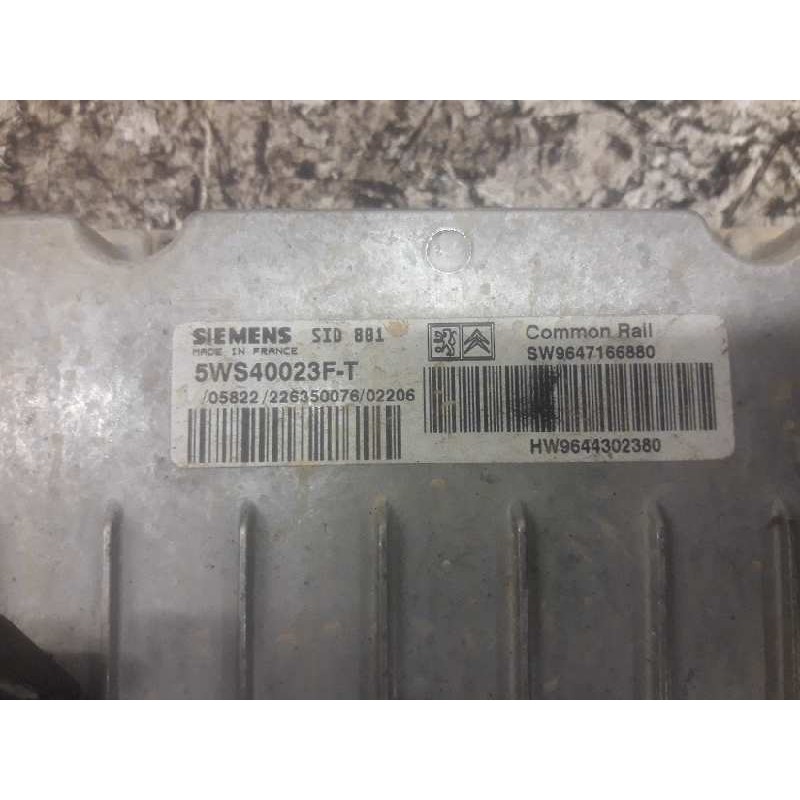 Recambio de centralita motor uce para citroën xsara berlina 2.0 hdi 66kw premier referencia OEM IAM  9644302380 5WS40023FT 2