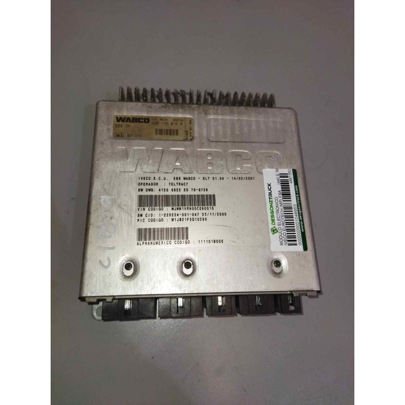 Recambio de modulo electronico para iveco eurotech (mp) fsa  (440 e 39) larga distancia referencia OEM IAM 4461350160  CENTRALIT