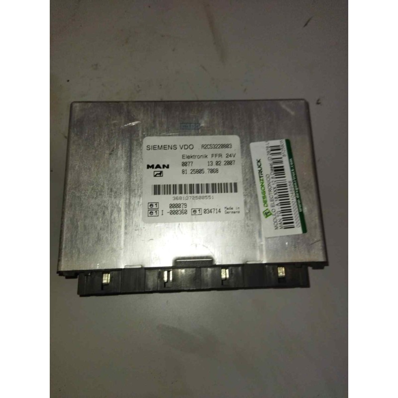Recambio de modulo electronico para man tg - a 18.480 12.8 diesel (d 2876 lf 12) referencia OEM IAM 81258057068  CENTRALITA FFR - Blanco