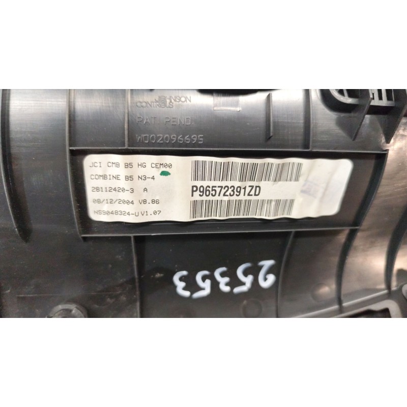 Recambio de cuadro instrumentos para citroën c4 i (lc_) 1.6 hdi referencia OEM IAM 96572391ZD - Plata 2