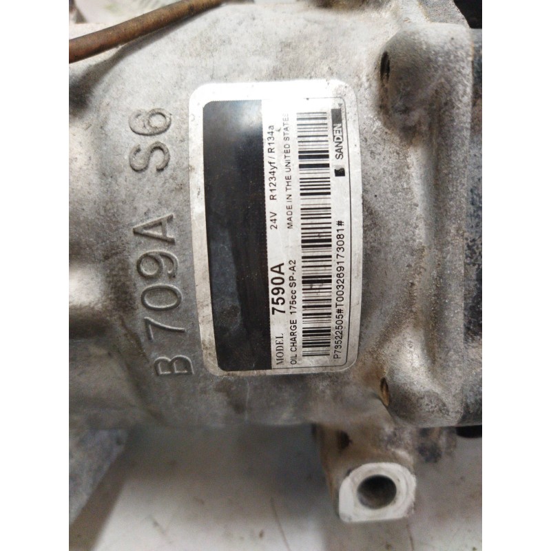 Recambio de compresor aire acondicionado para renault d narrow referencia OEM IAM P73522505 T003269173081 MARCA:SANDEN - Blanco 4