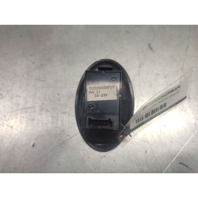 Recambio de mando elevalunas trasero derecho para mg serie 75 (rj) 2.0 cdti classic referencia OEM IAM YUD000500PUY  6 PINS - Azul 2