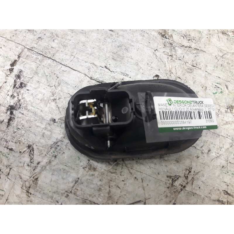 Recambio de maneta interior delantera derecha para renault clio iii 20 aniversario referencia OEM IAM 310580 - Negro 2
