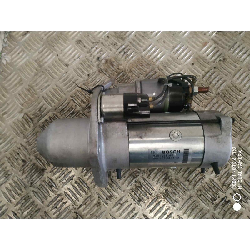 Recambio de motor arranque para iveco eurocargo tector chasis  (typ 130 e 24) tráfico urbano referencia OEM IAM 0001251010 MARCA - Amarillo