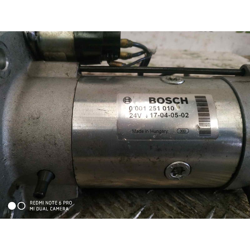 Recambio de motor arranque para iveco eurocargo tector chasis  (typ 130 e 24) tráfico urbano referencia OEM IAM 0001251010 MARCA - Amarillo 2