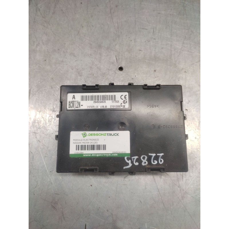 Recambio de modulo electronico para nissan micra (k12e) acenta referencia OEM IAM 284B2AX620  