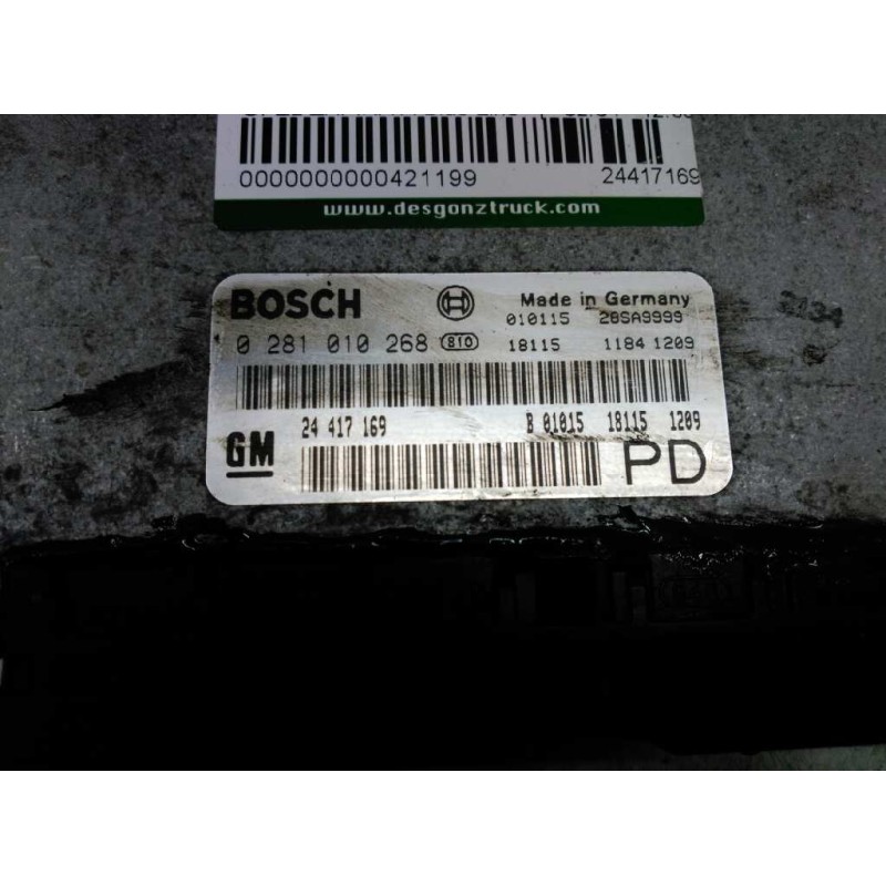 Recambio de centralita motor uce para opel zafira a blue line referencia OEM IAM 24417169 6235496 0281010268 - Azul 2