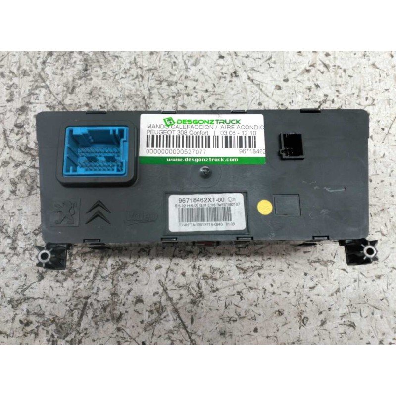 Recambio de mando climatizador para peugeot 308 confort referencia OEM IAM 96718462XT 2