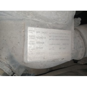 Recambio de despiece motor para daf serie xf105.xxx 12.9 diesel referencia OEM IAM MX340S1  