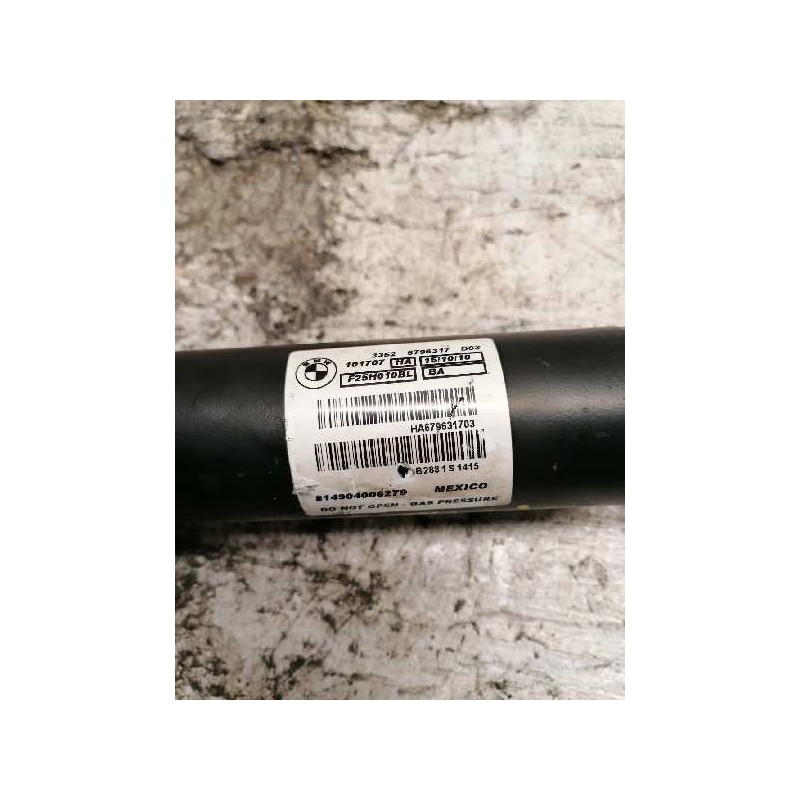 Recambio de amortiguador trasero izquierdo para bmw x3 (f25) xdrive 20d referencia OEM IAM 814904006279 2
