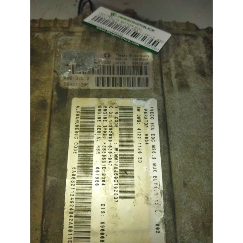 Recambio de modulo electronico para iveco stralis (as) fsa t / fp lt 4x2 gran espacio referencia OEM IAM 0281001527 500137513 50 2
