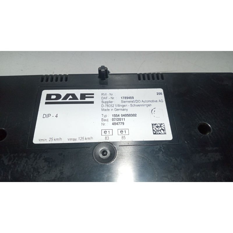 Recambio de cuadro instrumentos para daf serie xf105.510 12.9 diesel referencia OEM IAM 1789469 - Rojo 3