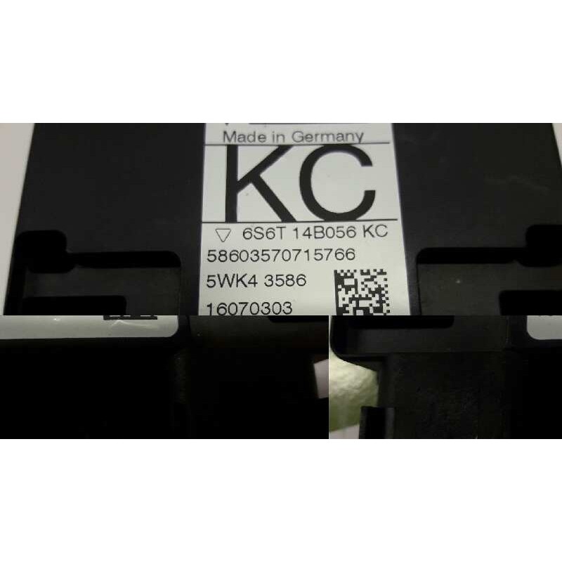 Recambio de modulo electronico para ford fusion (cbk) elegance referencia OEM IAM 6S6T14B056KC PRETENSORES 2