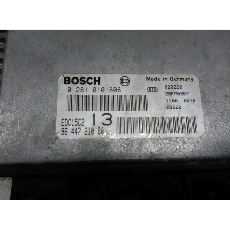 Recambio de centralita motor uce para citroën c5 berlina collection referencia OEM IAM 9644721080 0281010808 2