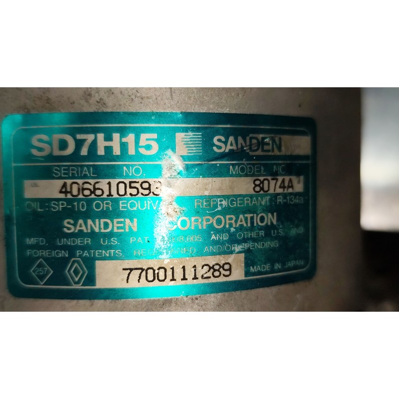 Recambio de compresor aire acondicionado para renault laguna (b56) 1.8 16v rt referencia OEM IAM 7700111289 - Blanco 4