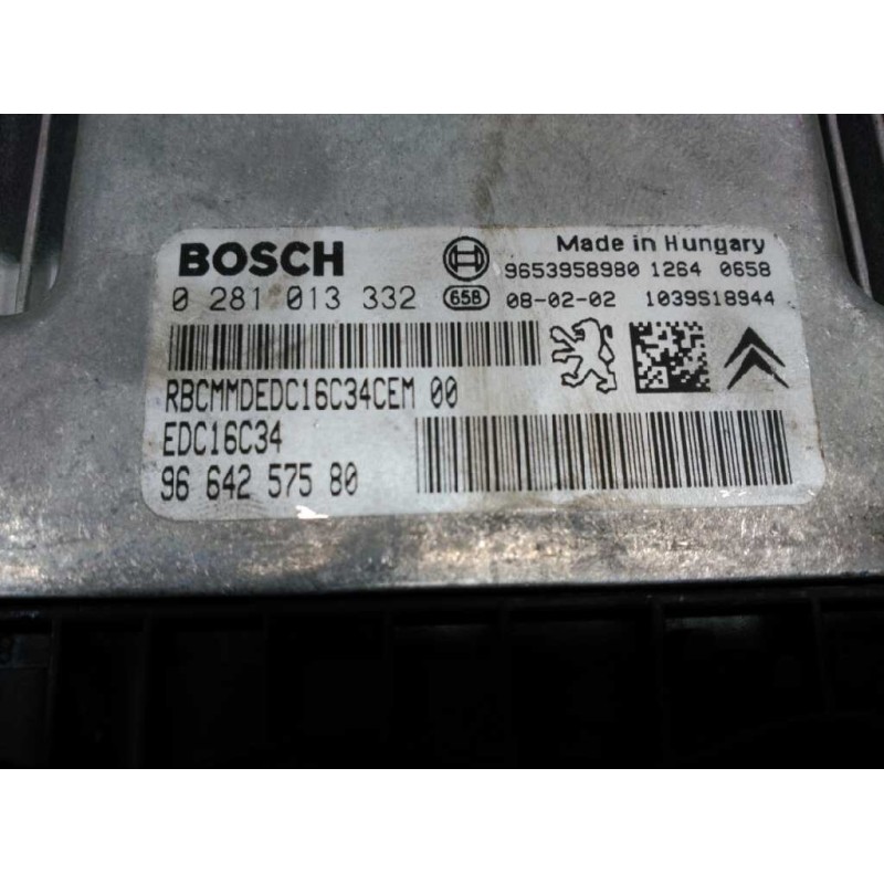 Recambio de centralita motor uce para peugeot 308 confort referencia OEM IAM  0281013332 BOSCH - Gris 4