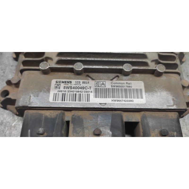 Recambio de centralita motor uce para peugeot partner (s2) combi plus referencia OEM IAM 9650517880 9647423380 5WS40049CT 2