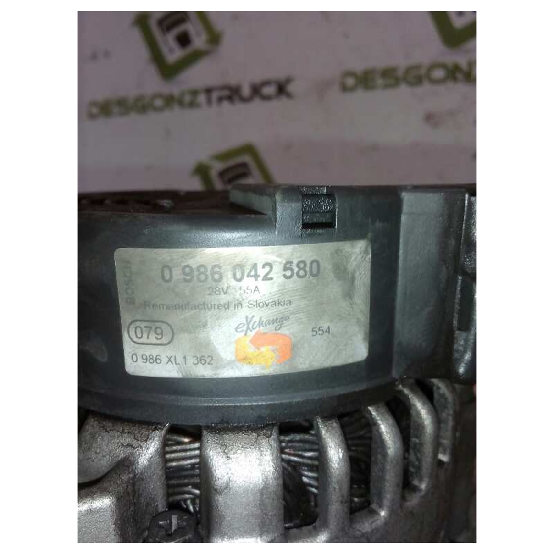 Recambio de alternador para man m 2000 l/m 2000 evolution m 2000 m fgfe mlc larga distancia referencia OEM IAM 0986042580 28V 55 - Blanco 2