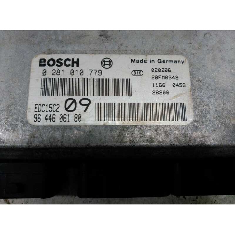 Recambio de centralita motor uce para peugeot 307 (s1) xs referencia OEM IAM 9644606180 0281010779 BOSCH 2